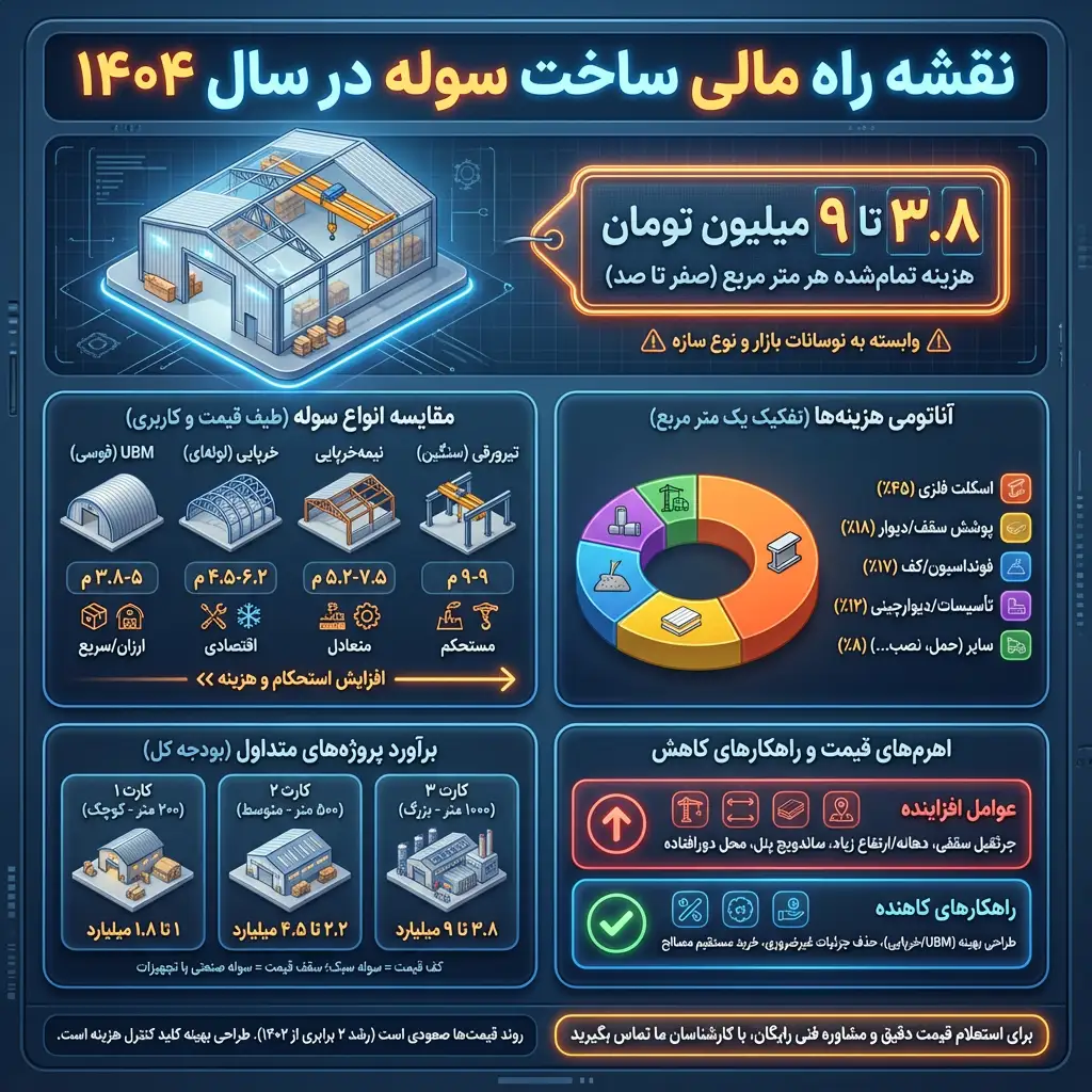 هزینه ساخت سوله