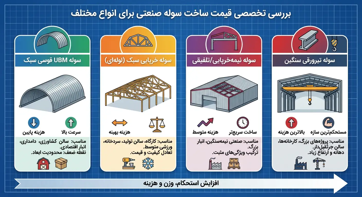 قیمت سوله برای انواع مختلف
