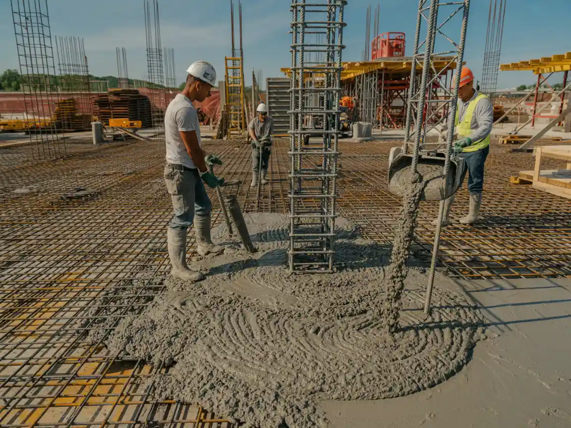 مراحل ساخت فونداسیون اسکلت فلزی